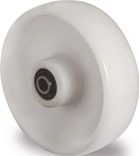 TECWERK Ersatzrad D.125mm Trgf.200kg PA weiß Achs-D.15mm Nabenl.50mm 