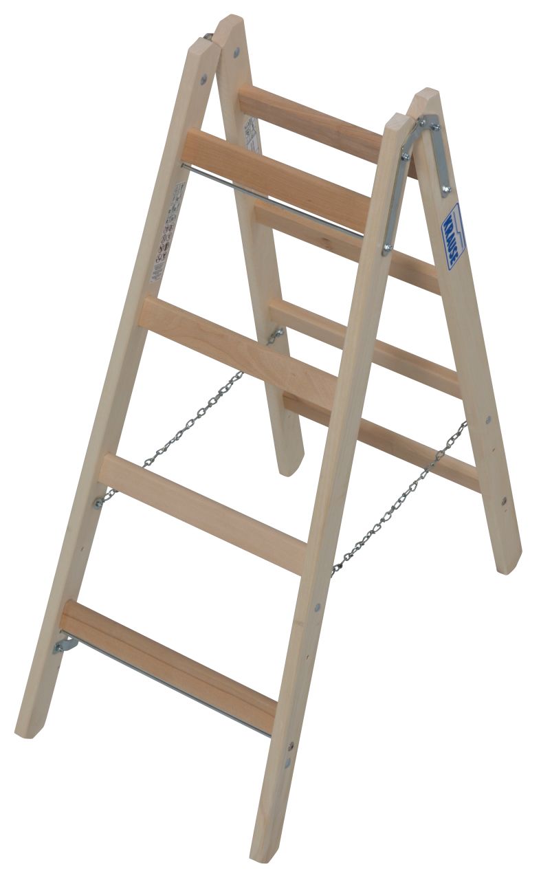Krause STABILO Sprossen-DoppelLeiter Holz