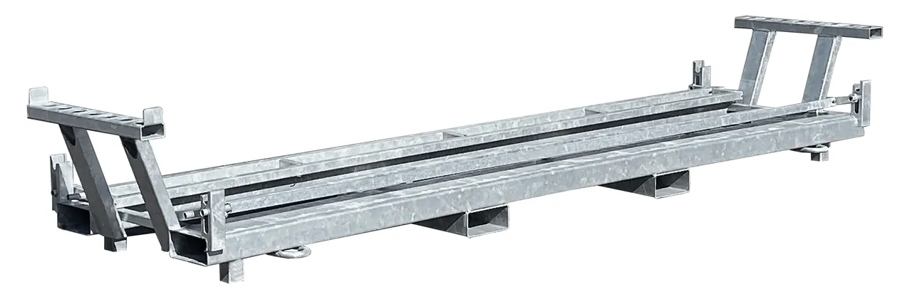 SCHAKE Twintraverse für 15 Mobilzäune und 15 Fußplatten