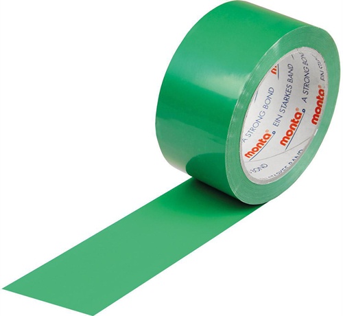 Klebeband monta 250F Breite 50mm Länge 66m Stärke 57µ PVC grün leise MONTA