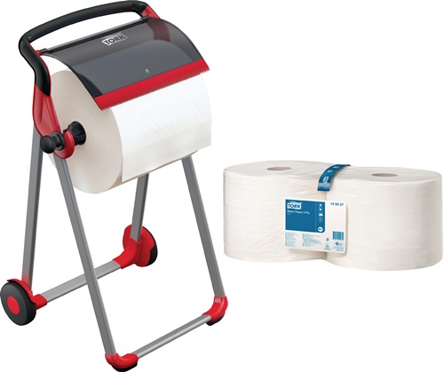 Papierspender-Set H1006xB646xT530ca.mm Kunststoff-/Metallgestell Set TORK