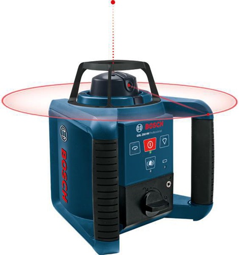 Bosch Rotationslaser GRL 250 HV Arbeitsber.m.Empf.125m IP54 m.Batterie i.Koffer  Bosch Rotationslaser GRL 250 HV Arbeitsber.m.Empf.125m IP54 m.Batterie i.Koffer