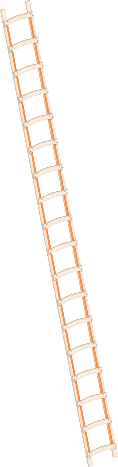Layher Holzdachdeckerleiter 1046 18 Sprossen