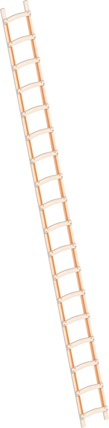 Layher Holzdachdeckerleiter 1046 18 Sprossen