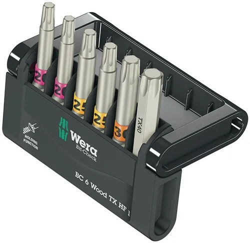 Bitsortiment Bit-Check 6 Wood TX HF 1 6-tlg.TX WERA
