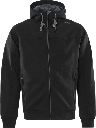 FRISTADS Sweatjacke 7550 GSM Gr.3XL Schwarz/Grau