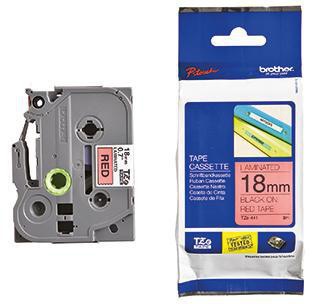 Brother Schriftbandkassette TZE441 18mmx8m laminiert sw auf rt