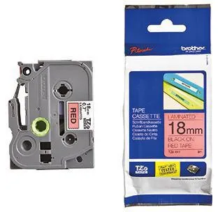 Brother Schriftbandkassette TZE441 18mmx8m laminiert sw auf rt
