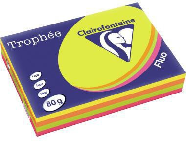 Clairefontaine Kopierpapier 1705SC A4 80g neon sort. 500Bl.