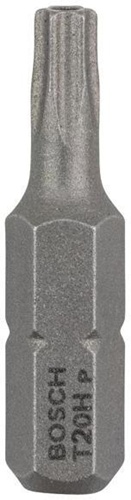 Bosch Schrauberbit Extra-Hart ISO 1173 C6.3 T20H L.25mm 1/4Zoll-Außen-6kt 2er Pack