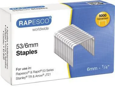 RAPESCO Heftklammern 0749 53/6mm verzinkt