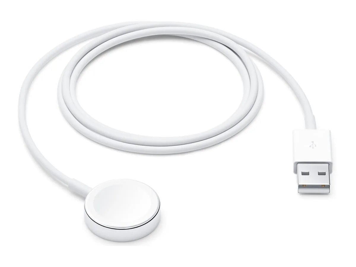 Apple magnetisches Schnellladegerät auf USB-A Kabel, Weiß, 1m