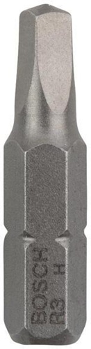 Bosch Schrauberbit Extra-Hart ISO 1173 C6.3 R3 L.25mm 1/4Zoll-Außen-6kt 3St.