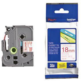 Brother Schriftbandkassette TZE242 18mmx8m laminiert rt auf ws