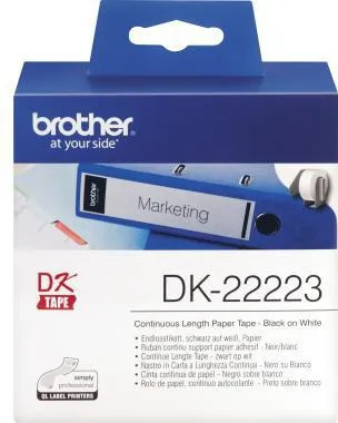 Brother Endlosetikettenrolle DK22223 50mmx30,48m weiß