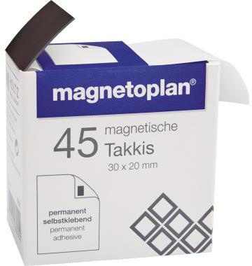 magnetoplan Magnetpads Takkis 15503 sk 30x20x0,4mm 45 St./Pack.