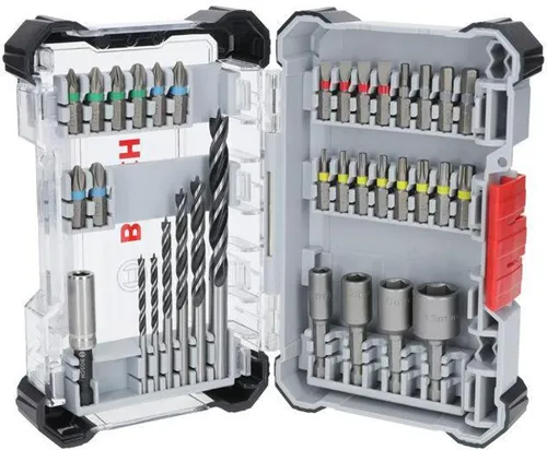 Bosch Bohrer-Bit-Set Extra Hard PRO Wood 35tlg. L.25-112mm PH/PZ/SL/HEX/TH
