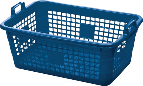 Korb L620xB425xH250mm 45 lPE blau LOCKWEILER
