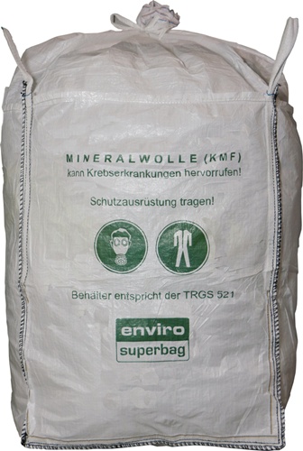 Transportsack L.900mm B.900mm H.1200mm Trgf.200kg Aufdruck:KMF