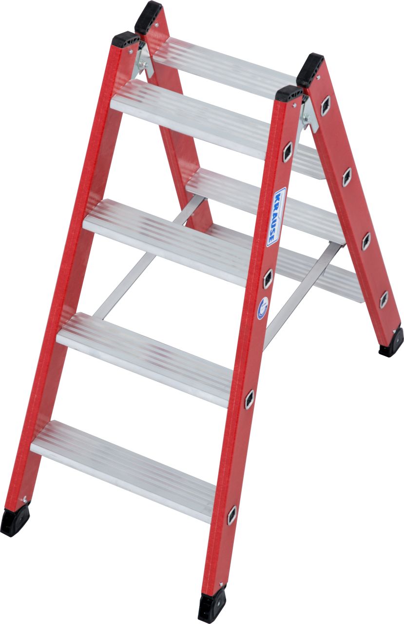 Krause STABILO Kunststoff-Stufen-DoppelLeiter