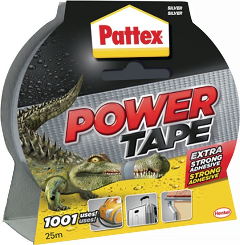 Gewebeband Power-Tape silber-grau Rolle PATTEX