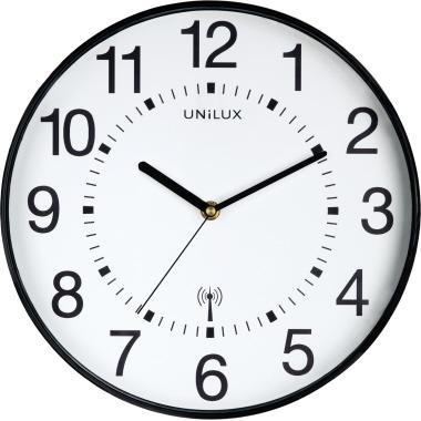 UNILUX Funkwanduhr Wave 400094561 30cm Kunststoff sw