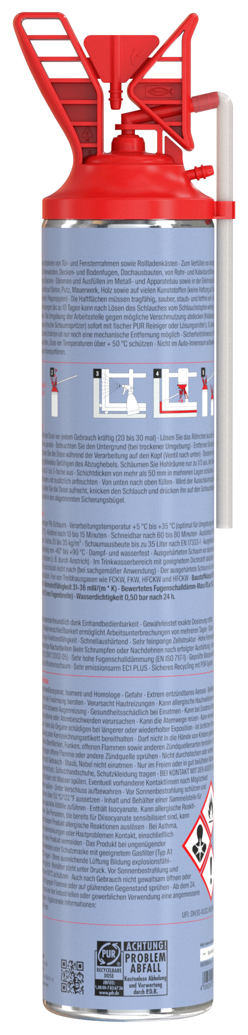 fischer Premium Schnellmontage- &amp; Brunnenschaum PU Pro 750 B2