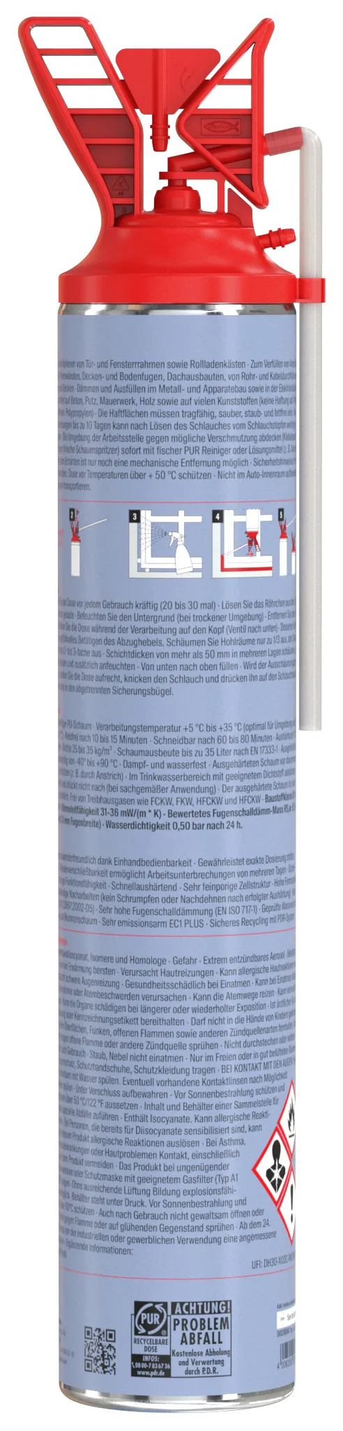 fischer Premium Schnellmontage- &amp; Brunnenschaum PU Pro 750 B2