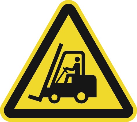 Warnzeichen ASR A1.3/DIN EN ISO 7010 200 mm Warnung vor Flurförderzeugen