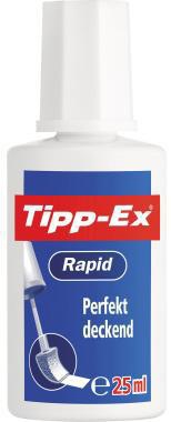 Tipp-Ex Korrekturflüssigkeit Rapid 8119146 schnelltrocknend 25ml weiß