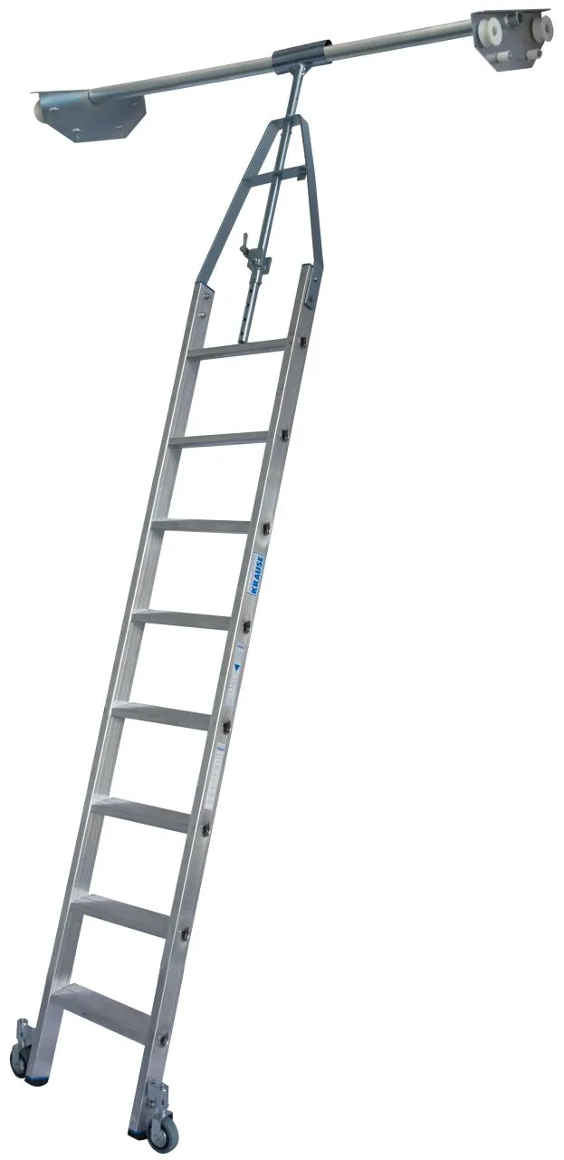 Krause STABILO Stufen-RegalLeiter Doppelregal Rundrohr-Schienenanlage 1x8 Stufen