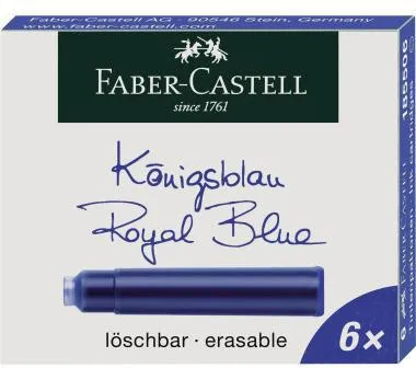 Faber-Castell Tintenpatronen 185506 Standard königsblau 6 St./Pack