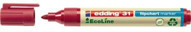 edding Flipchartmarker 31 EcoLine 4-31002 1,5-3mm Rundspitze rot
