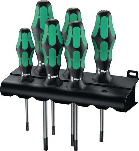 Schraubendrehersatz 367/6 TORX BO 6-tlg.TORX® m.Bohr.2K-Griff Rundkl.WERA