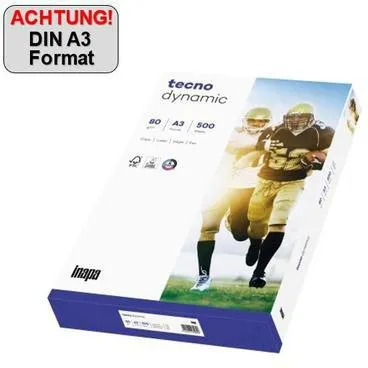 inapa tecno Kopierpapier Dynamic 2100011485 A3 80g 500 Bl./Pack.