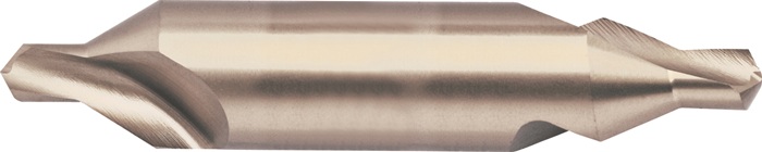 Zentrierbohrer DIN 333 Form A HSS TiN rechtsschneidend TECWERK