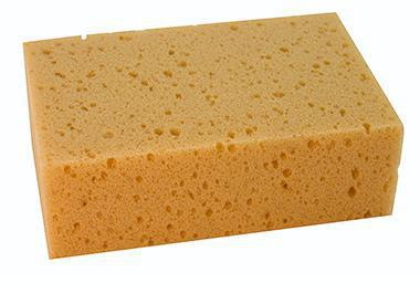 Schwamm 15x10x5cm Kunststoff gelb