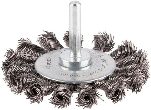 Bosch Scheibenbürste PRO Metal heavy D.75mm Draht-St.0,5mm Bürsten-B.13mm Stahl