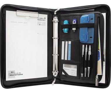 WEDO Konferenzmappe Elegance 585001 DIN A4 Kunstleder schwarz