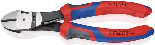 Kraftseitenschneider L.180mm pol.Form 1 Mehrkomp.-Hülle KNIPEX