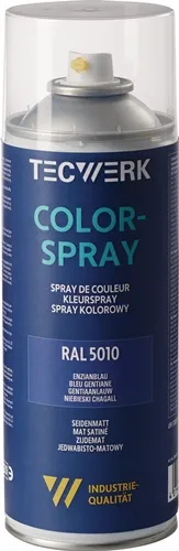 TECWERK Colorspray blau seidenmatt RAL 5010 400ml Spraydose