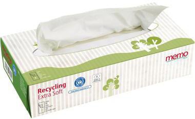 memo Kosmetiktuch Recycling Extra Soft H1067 2lg. 100St.