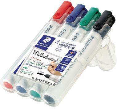 STAEDTLER Whiteboardmarker Lumocolor 351 WP4 2mm 4 St./Pack.