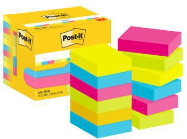 Post-it Haftnotiz 653-TFEN 38x51mm 100Bl farbig 12 St./Pack.