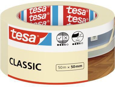 Kreppband (B x L) Papier beige TESA