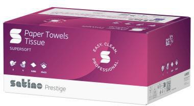Satino Papierhandtuch 276640 25x23cm 2lg. V-Falz 3.000 Bl./Pack.
