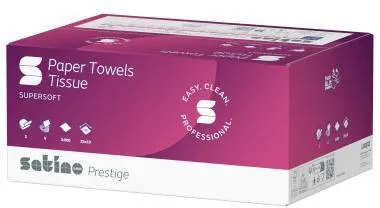 Satino Papierhandtuch 276640 25x23cm 2lg. V-Falz 3.000 Bl./Pack.