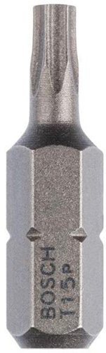 Bosch Schrauberbit Extra-Hart ISO1173 C6.3 T15 L.25mm 1/4Zoll-Außen-6kt 10erPack