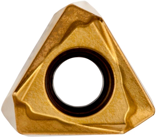 Fräswendeschneidplatte ISO TNGX 100408SR-F:M8330 D.2,8mm PVD beschichtet Gold