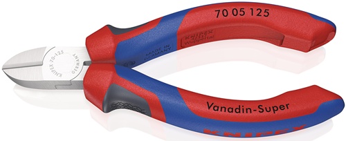 Seitenschneider L.125mm Kopf verchr.Comfort-Griff KNIPEX